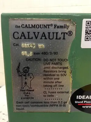Used CALMOUNT 22X43 UL Capacitors Michigan US | Ideal Machinery #1275143