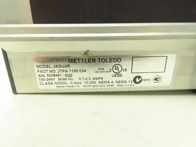 Mettler Toledo JTPA 1190 034 Jaguar Scale Operator Interface Controller 100-240V