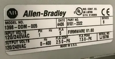 USED ALLEN-BRADLEY 1398-DDM-005