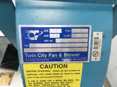 Used TWIN CITY _UNKNOWN_ Centrifugal Blowers Indiana US | Arrow Industrial #1366643
