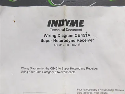 Indyme CB451A Super Heterodyne Reciever New