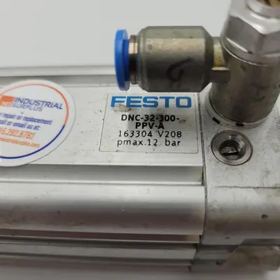 Used FESTO FESTO DNC-32-300-PPV-A CYLINDER STROKE 300 MM PISTON DIAMETER 32MM Cylinders | ND Industrial Surplus #1218672
