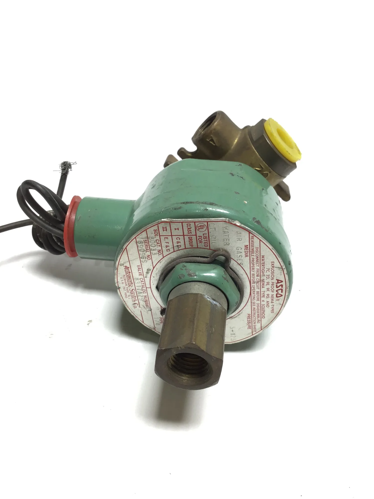 Asco 8317A29 Solenoid Valve 1/4″ NPT 11Watts 110/120Volt 50/60 Cycles