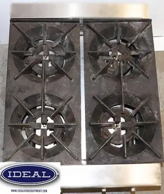 4 burner gas counter top range