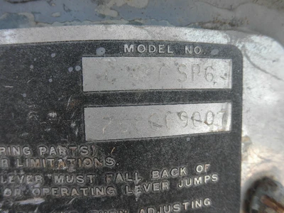USED TWIN DISC C 107 SP6