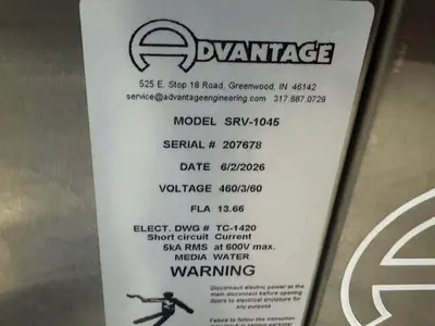 New | in-Stock 2026 ADVANTAGE SRV-1045 Temperature Controls Massachusetts US | Absolute Machinery #1222769