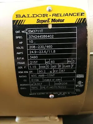 NEW BALDOR-RELIANCE CEM3711T