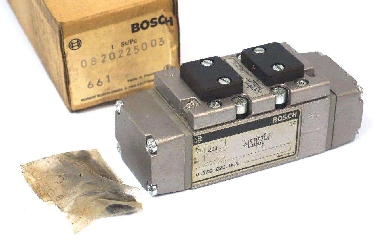 NEW BOSCH 0-820-225-003 PNEUMATIC VALVE 0820225003