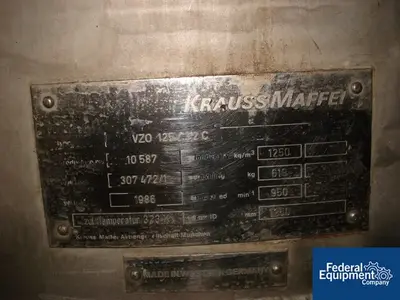 USED KraussMaffei 49" X 32" Krauss Maffei Basket Centrifuge, 316 S/S
