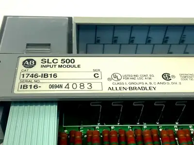1746-IB16 | Allen Bradley  Ser C I/O Module Digital 16 Inputs 10-30VDC Sink - Used