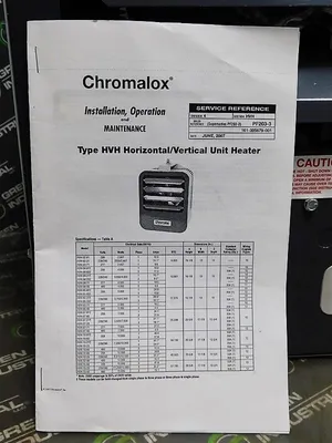 Chromalox HVH-02-81-00 HVH Unit Electric Heater 208V 8900 BTUH