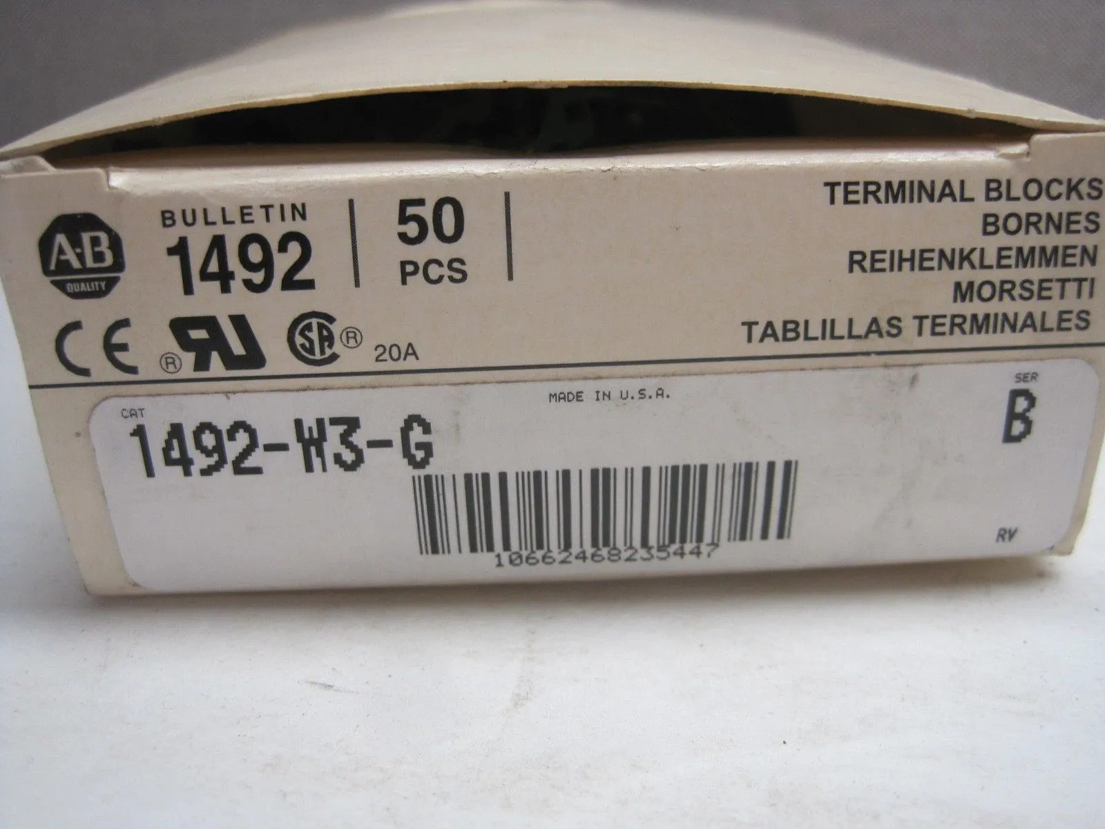 38 NEW ALLEN BRADLEY 1492-W3-G TERMINAL BLOCKS 1492W3G