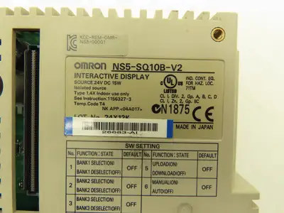 Omron NS5-SQ10B-V2 Touchscreen HMI 5.7" Interactive Display 24VDC