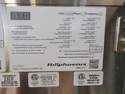 USED 2018 HILLPHOENIX SBI-412H/R