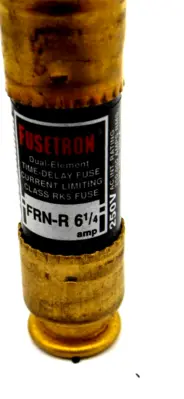 NEW LOT OF 10 BUSSMANN FRN-R-6-1/4 FUSES FRNR614