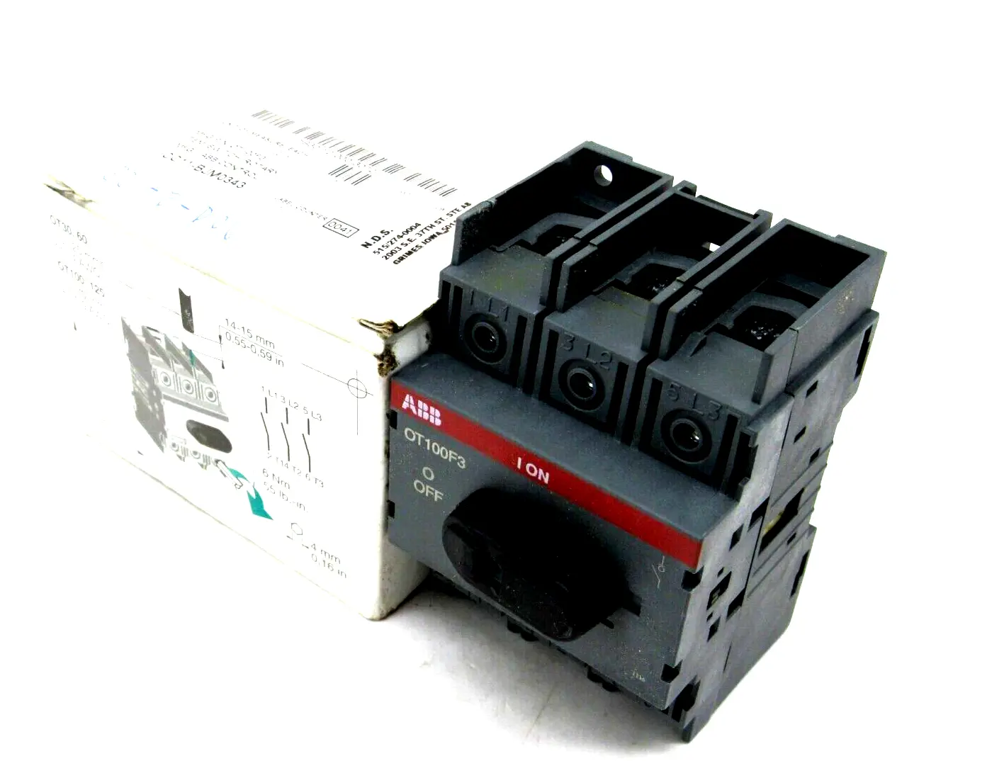 NEW ABB OT100F3 SWITCH-DISCONNECTOR