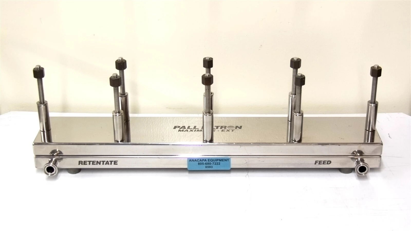 Pall Filtron Maximate Ext Cassette Filter Manual Clamp Stainless Steel USED 8593