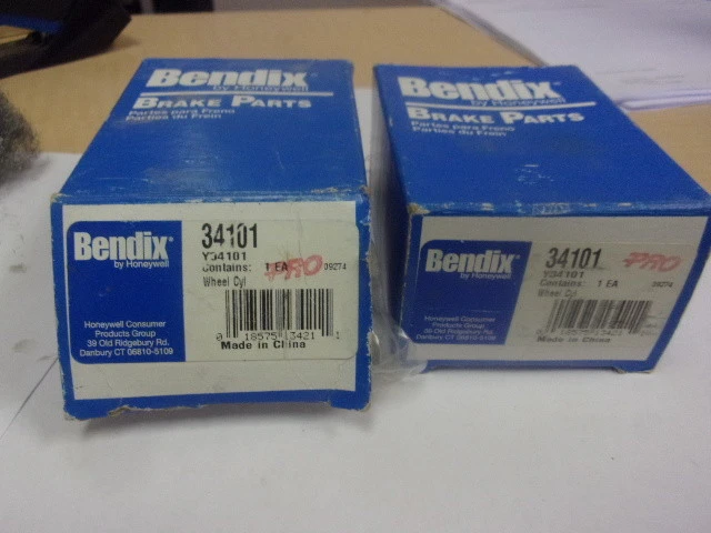 Drum Brake Wheel Cylinder Rear-Left/Right Bendix 34101 LOT OF 2