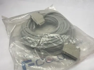 NEW L-COM PREMIUM MOLDED D-SUB CABLE DB37 MALE/MALE 50'