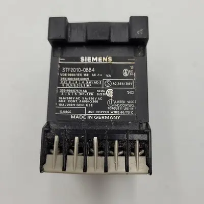 Used SIEMENS SIEMENS 3TF2010-0BB4 CONTACTOR MOTOR CONTROL 10E PLC Contactors | ND Industrial Surplus #1217979