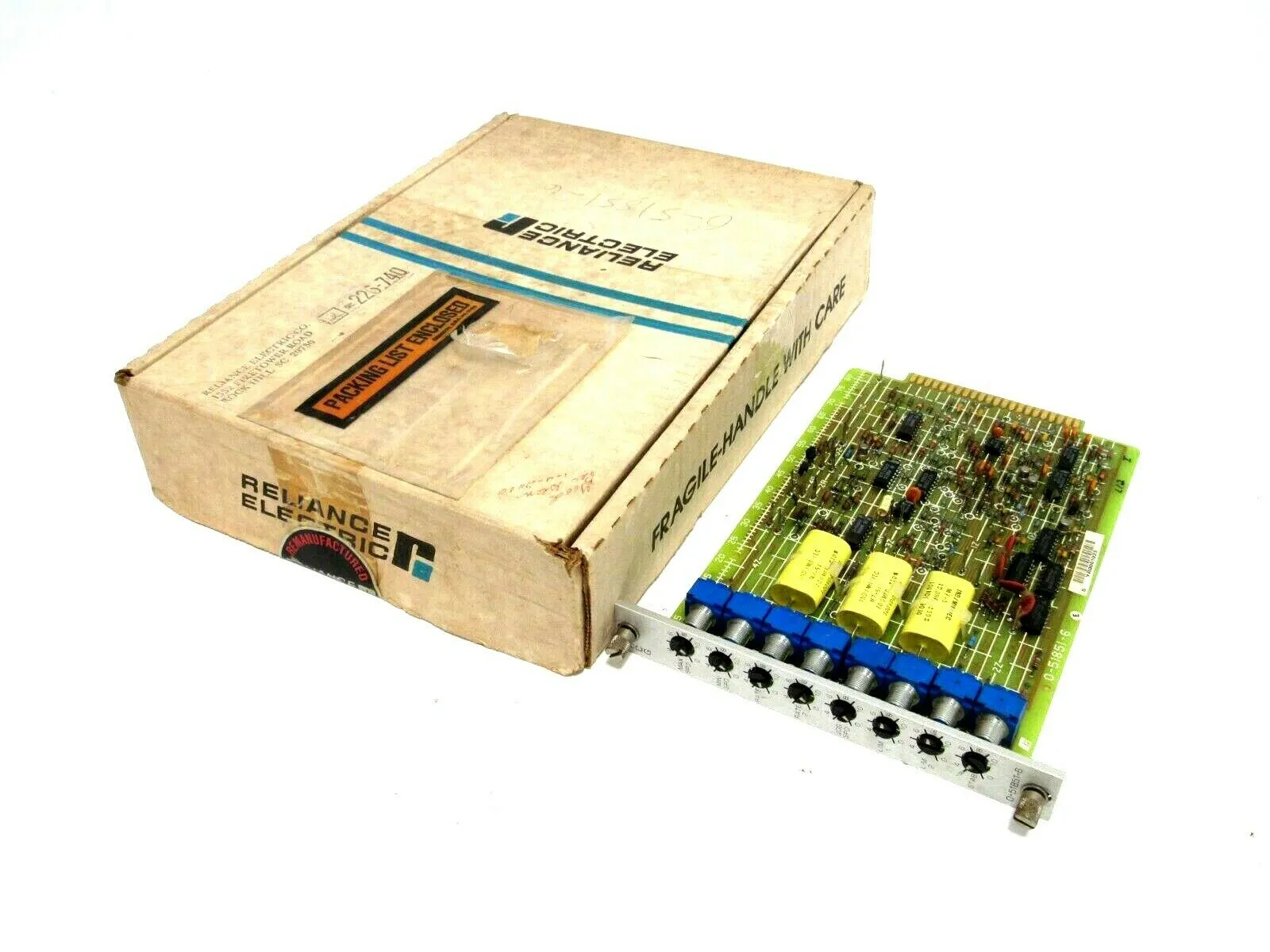USED RELIANCE ELECTRIC 0-51851-6 CONTROL REGULATOR BOARD 0518516