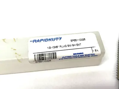 USED RAPIDKUT EXTENSION PLUG TAP 1/2-13 DIA. - H3- 4 FL - BRIGHT - HSS