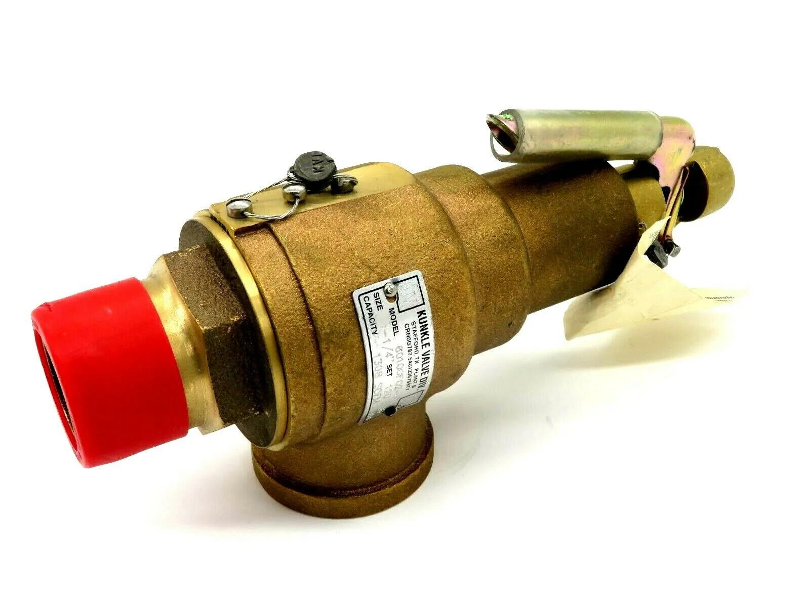 NEW KUNKLE VALVE DIV. 6010GF02-KM RELIEF VALVE 1 1/4" 120 PSIG 6010GF02KM