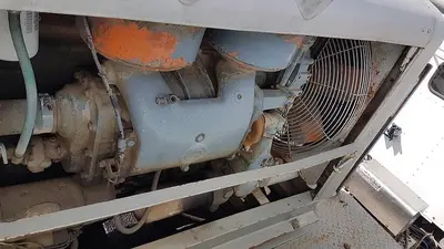 USED NATIONAL JWS-165L TRIPLEX WELL SERVICING REVERSING MUD PUMP TRAILER