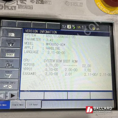 YASKAWA Motoman MH50 Robot System w/ DX100 Controller
