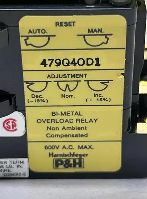 New | in-Stock P&H 479Q4OD1 Miscellaneous Equipment (Electrical & Power) | Surplus Asset Holdings #1197070