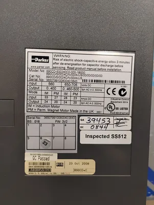 Parker 890CD-532240C0-000-1B000 Electrical/PLC/Automation | ESS Industrial Equipment Sales (7)