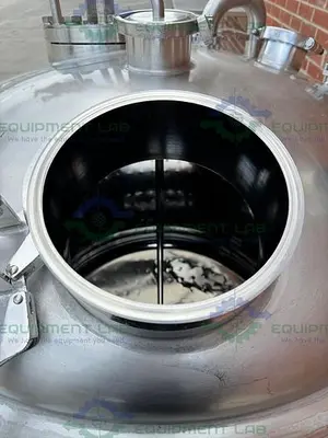 USED PRECISION STAINLESS 600 LITER STAINLESS STEEL JACKETED REACTOR 45 PSI