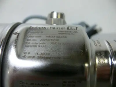 USED ENDRESS HAUSER PRESSURE TRANSMITTER CERABAR M PMC51 - 32L37/0