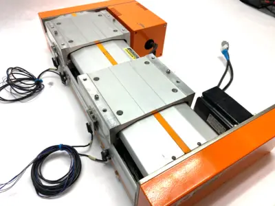 USED HANMI AUTONET DUAL-SLIDE LINEAR ROBOT ACTUATION SLIDE SYSTEM
