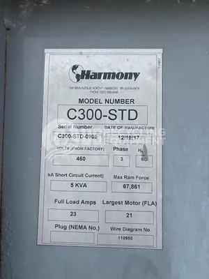 USED HARMONY THREE (3) 3YARD STATIONARY