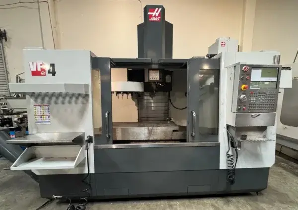 HAAS VF-4 CNC Vertical Machining Center Renishaw Probing System Low Hours 2014