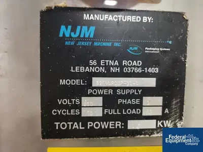 USED NJM/CLI NJM-CLI Wrap Around Labeler, Model 326VLRDBP