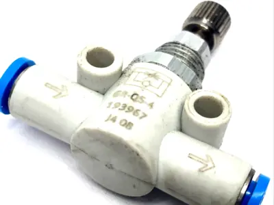 USED FESTO ONE-WAY FLOW CONTROL FITTING, 193967