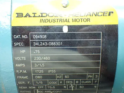 USED BALDOR 34L2430883G1