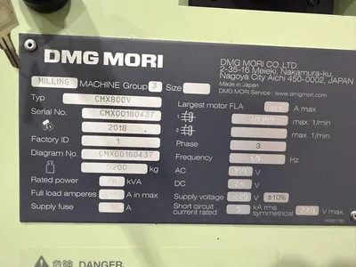 2018 DMG MORI CMX 800V Vertical Machining Centers CNC | CNC EXCHANGE (9)