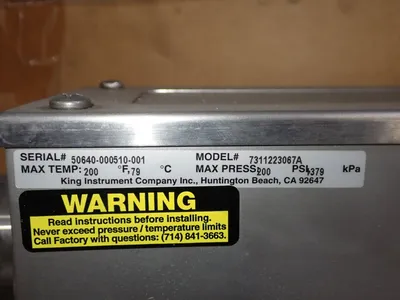USED KING INSTRUMENT COMPANY 7311223067A