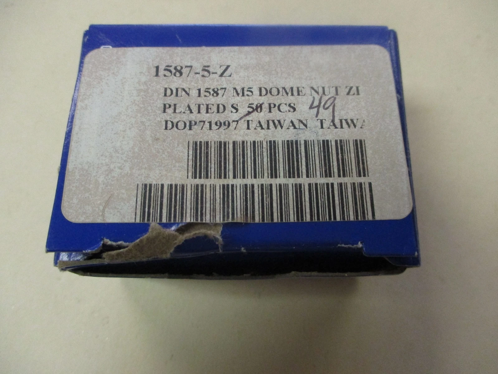 New 1587-5-Z Din 1587 M5 Dome Plated Nuts (QTY 49)