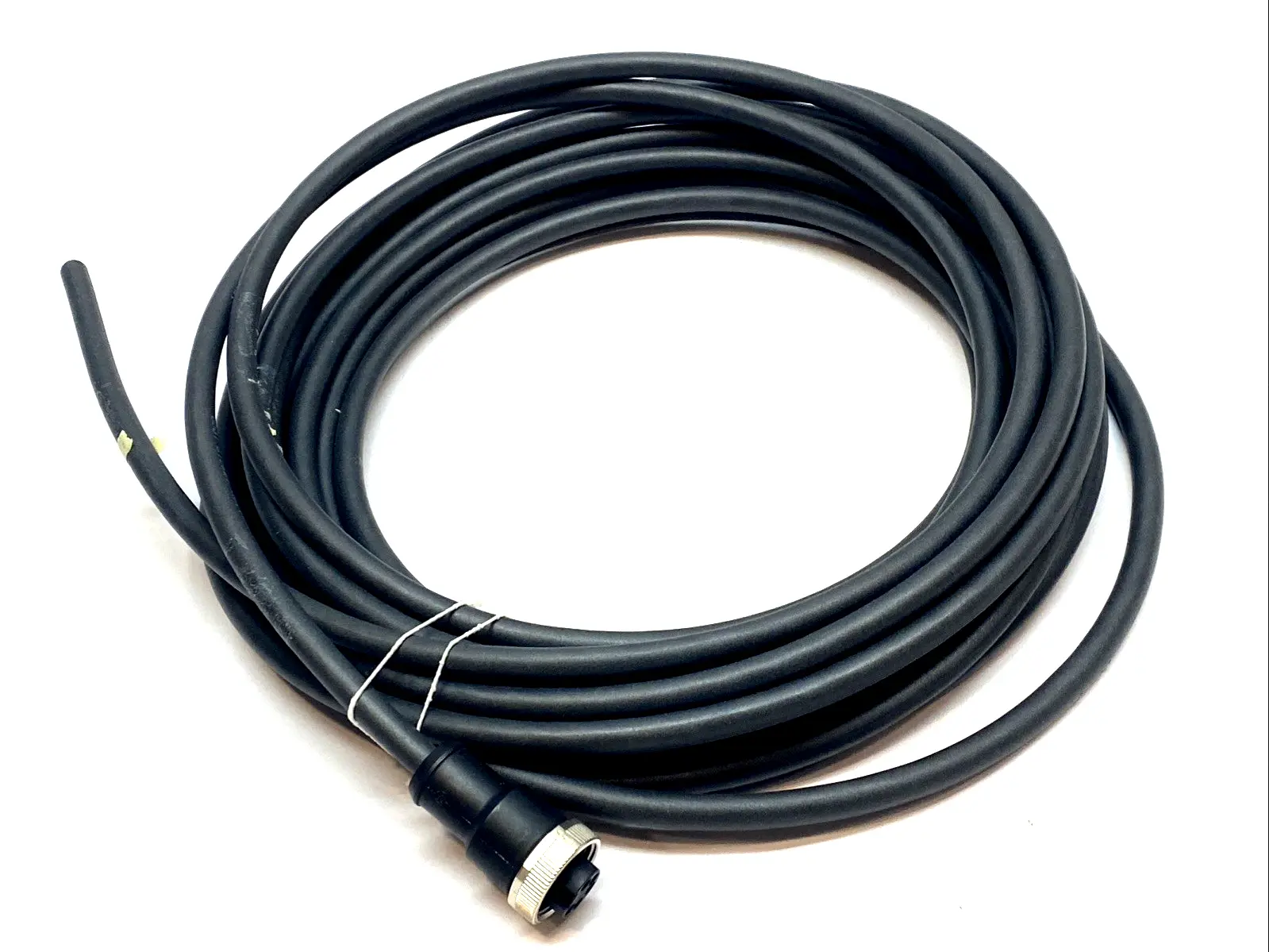 USED WEIDMULLER M12 5-PIN SENSOR CABLE X M PUR - IP67 SHIELDED 24FT