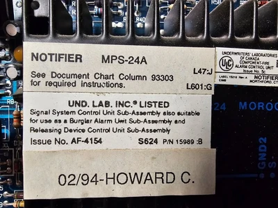 Used NOTIFIER _UNKNOWN_ Miscellaneous Equipment South Carolina US | ISP Equipment Group #1318955