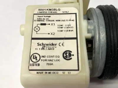 USED SCHNEIDER ELECTRIC PILOT LIGHT GREEN 30MM 120V