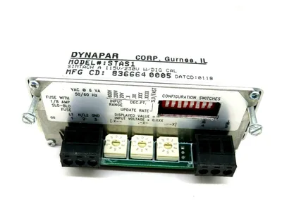 NEW DYNAPAR STAS1 DIGITAL PANEL METER 115V/230V