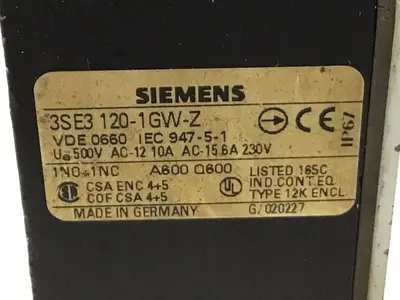 USED SIEMENS 3SE3 120-1GW-Z