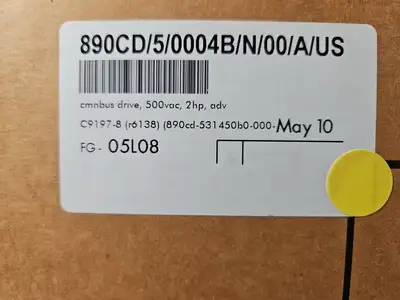 Parker Common 890CD/5/0004B/N/00/A/US DC Bus Drive (BIN564)