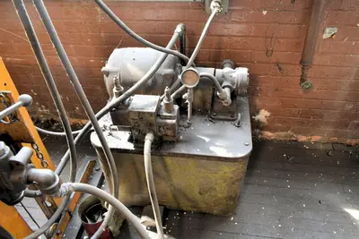 50 TON ENERPAC H-FRAME HYDRAULIC SHOP PRESS: YOBRO #23949