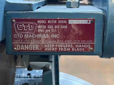 Used CTD M225R Miter Saws California US | MachineryMax #1321479
